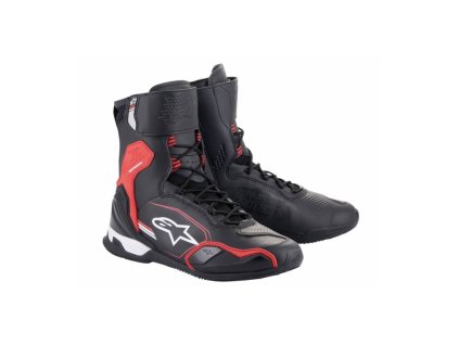Boty SUPERFASTER, ALPINESTARS (černá/červená/bílá)