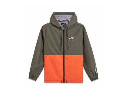 Bunda SPEEDED WINDBREAKER, ALPINESTARS (zelená/oranžová)