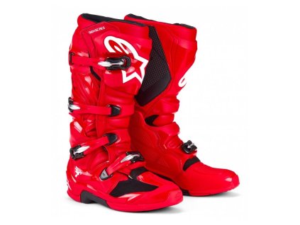 Boty TECH 7, ALPINESTARS (červená) 2026
