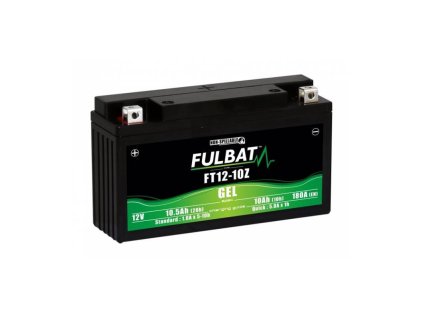 Baterie 12V, YT12-10Z GEL, 10Ah, 180A, bezúdržbová GEL technologie 194x59x112 FULBAT (aktivovaná ve výrobě)