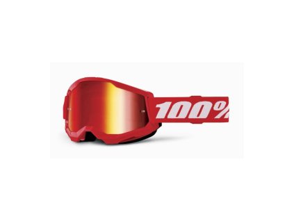 STRATA 2, 100% brýle červené, červené plexi, dětské