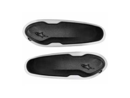 Slidery špičky pro boty Supertech R/SMX PLUS/SMX-6/SMX S a SMX-1 R, ALPINESTARS (černé/bílé, plast, pár)