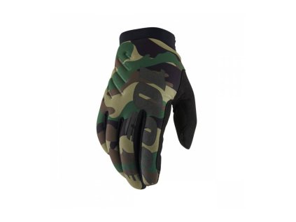Rukavice BRISKER, 100% - USA (camo/černá)