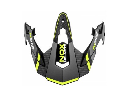 Kšilt pro přilby N312 DRONE, NOX (černá matná,žlutá)