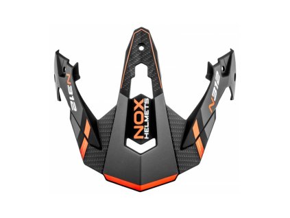 Kšilt pro přilby N312 DRONE, NOX (černá matná,červená)