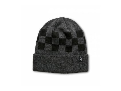 čepice CHECKED BEANIE, ALPINESTARS (šedá/černá)
