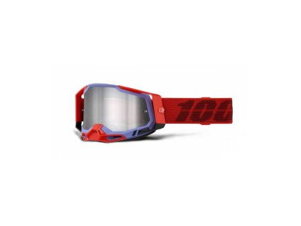 RACECRAFT 2 CLEAT, 100% brýle, stříbrné plexi