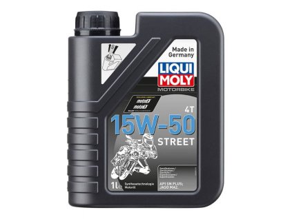 LIQUI MOLY Motorbike 4T 15W50 Street, polosyntetický motorový olej 1 l
