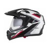 Přilba Tour 2.0 X-tra, CASSIDA (bílá/červená/černá/černý matný kšilt, plexi s přípravou pro Pinlock) 2025