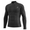 Funkční triko s dlouhým rukávem a límcem K-MERINO, unisex TECSO (černá)