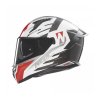 Přilba N401 Crower, NOX (bílá,černá,červená) 2025