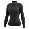 Funkční triko s dlouhým rukávem ke krku zip K-THERMO, dívčí TECSO (černá)