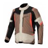 Bunda ST-1 WATERPROOF, ALPINESTARS (tmavá khaki/písková/černá/červená fluo) 2026