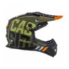 Prilba Cross Cup Sonic Junior, Cassidy, detská (zelená matná / oranžová / čierna / sivá) (Velikost S (48 až 49 cm))