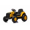 Licencovaný elektrický Báger Caterpillar, Jednomiestny, žltý, USB vstupom na MP3 Prehrávači, Zadným pohonom s 2 x 30W Motormi a Lítiovou batériou