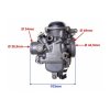karburator pro motor 250cc 253fmm dvouvalec