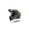 Přilba senior cross s plexi XTR 128 - žlutá/modrá matná (Velikost S)