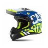 Přilba Cross Cup Sonic Junior, CASSIDA (modrá matná/bílá/žlutá fluo/černá/šedá) (Velikost S)