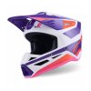 Přilba S-M3 HEAT, ALPINESTARS (bílá/fialová/růžová) 2026 (Velikost L)
