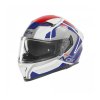 Přilba N402 MENTOR, NOX (bílá, modrá, červená) 2026 (Velikost XS)