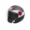 Přilba N182 ROUND, NOX (černá matná, růžová) 2026 (Velikost XS)