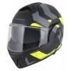 Přilba MultiFlip Korp, CASSIDA (černá matná/žlutá fluo/šedá) 2026 (Velikost XS)