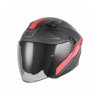 Přilba N130 EKTO, NOX (černá matná, červená) 2026 (Velikost XS)