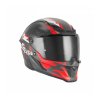 Přilba GOLIATH CUT´D, NOX EXKLUSIV (černá matná, červená) 2026 (Velikost XS)