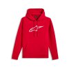 Mikina AGELESS HOODIE 3, ALPINESTARS (červená/bílá) (Velikost S)