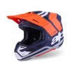 Přilba SUPERTECH S-M7 CORE, ALPINESTARS (oranžová/modrá/bílá/matná) 2026 (Velikost M)