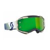 Brýle FURY CH modrá/zelená, SCOTT - USA, (plexi zelený chrom)