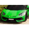 110781 17 elektricke auticko lamborghini aventador 24v dvojmiestne zelene lakovane 2 4 ghz do makke pu sedadla lcd displej odpruzenie vertikalne otvaracie dvere makke eva kolesa 2 x 45w motor original licencia