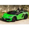 110781 18 elektricke auticko lamborghini aventador 24v dvojmiestne zelene lakovane 2 4 ghz do makke pu sedadla lcd displej odpruzenie vertikalne otvaracie dvere makke eva kolesa 2 x 45w motor original licencia