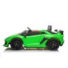 110781 8 elektricke auticko lamborghini aventador 24v dvojmiestne zelene lakovane 2 4 ghz do makke pu sedadla lcd displej odpruzenie vertikalne otvaracie dvere makke eva kolesa 2 x 45w motor original licencia