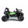 110892 2 elektricke auticko utv 24v zelene dvojmiestne 2 x 200 w motor eva kolesa odpruzene napravy ektricka brzda calunene sedadlo 2 4 ghz do led svetla usb aux