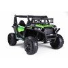 110892 elektricke auticko utv 24v zelene dvojmiestne 2 x 200 w motor eva kolesa odpruzene napravy ektricka brzda calunene sedadlo 2 4 ghz do led svetla usb aux