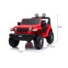 111024 10 elektricke auticko jeep wrangler jednomiestne cervene kozenkove sedadla radio s bluetooth prehravacom sd usb vstup pohon 4x4 12v10ah bateria eva kolesa odpruzena naprava 2 4 ghz dialkove ovladanie