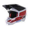 Přilba S-M5 SPEED, ALPINESTARS (bílá/tmavá modrá/červená lesklá)