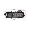 Kryt variátoru skútr GY6 4t - 430mm