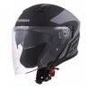 Přilba Jet Tech Corso, CASSIDA (černá matná/šedá)