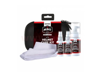 mint sada prostredku pro cisteni prileb a plexi