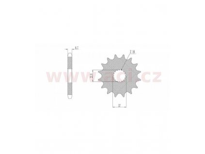 retezove kolecko pro sekundarni retezy typu 530 sunstar 18 zubu