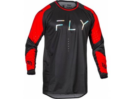 Dres EVOLUTION DST. FLY RACING - USA 2024 (černá/červená) (Velikost L)
