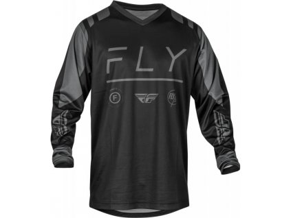Dres F-16, FLY RACING - USA 2024 (černá/šedá) (Velikost S)