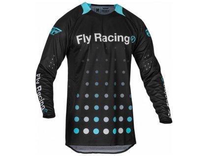 Dres EVOLUTION DST. FLY RACING - USA 2024 (čierna/modrá) (Veľkosť S)