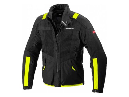 Bunda NET RUNNER H2OUT, SPIDI (čierna / žltá fluo) (Velikost L)