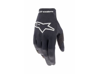 Rukavice RADAR, ALPINESTARS, dětské (černá/stříbrná) 2024 (Velikost 3XS)