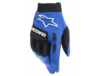 Rukavice FULL BORE, ALPINESTARS (modrá/černá) (Velikost M)