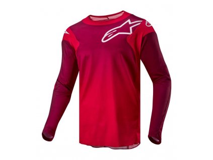 Dres RACER HOEN, ALPINESTARS (červená/karmínová) 2024 (Velikost XL)