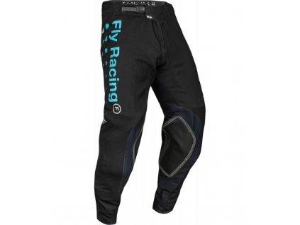 Nohavice EVOLUTION DST. FLY RACING - USA 2024 (čierna/modrá) (Veľkosť 30)